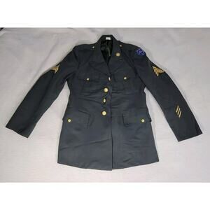 U.S. Army Dark Gray Jacket with Gold Accents
